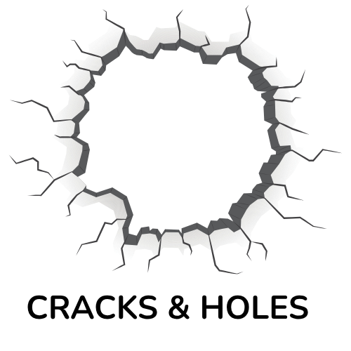 Cracks and Holes